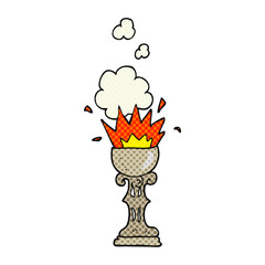 cartoon magic goblet