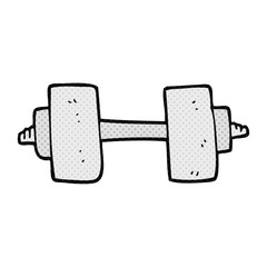cartoon dumbbell