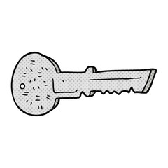 cartoon door key