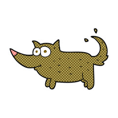 cartoon dog wagging tail