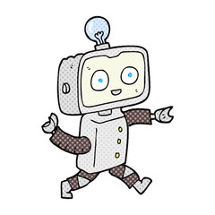 cartoon robot