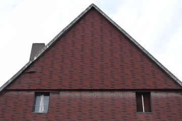 Verkleideter Fachwerkgiebel