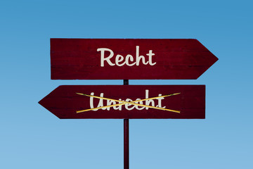Schild 48 - Recht