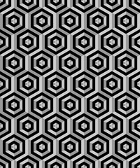 Vector seamless texture. Modern geometric background. Repeating pattern of hexagons.