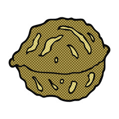 cartoon walnut in shell