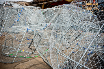 Metal fishing nets