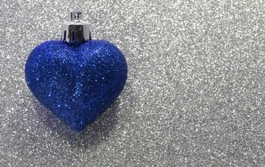 big heart in the glitter texture
