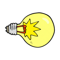 cartoon light bulb