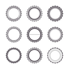 Set of emblems, vector illustration.