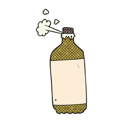 cartoon fizzing cola