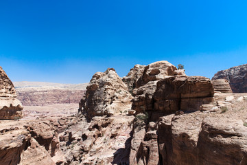 Jordanian desert at Petra