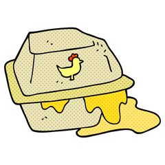 cartoon greasy takeout