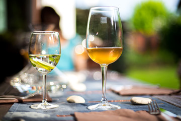Glass of vine