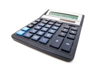 calculator isolated on white