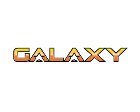 galaxy typography 2