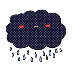cartoon raincloud
