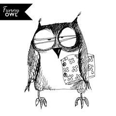 Obraz premium funny owl character