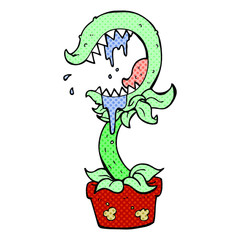 cartoon carnivorous plant