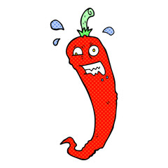 hot chilli pepper cartoon