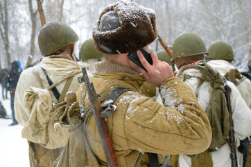 A call from the front.