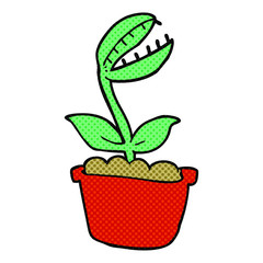 cartoon venus fly trap