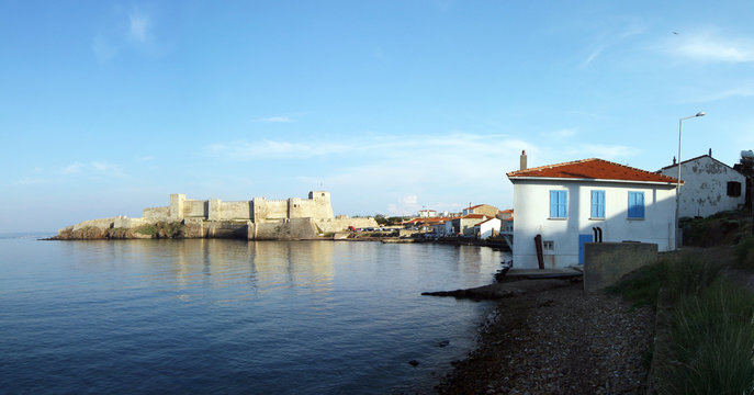 Tenedos Castle and Bozcaada Homes in &Ccedil;anakkale, Turkey