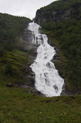 Norway. Norwegian nature / There are mountains plunging into the sea from hundreds of metres, fjords, tall mountain peaks, northern lights and midnight sun. 