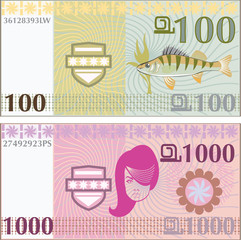 Fake vector money