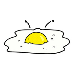 cartoon fried egg