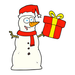 cartoon snowman