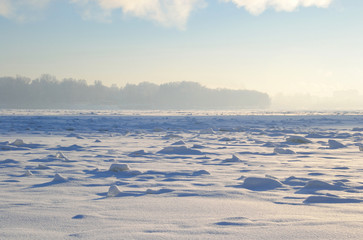 Frozen River Neva.