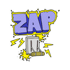 cartoon electrical switch zapping