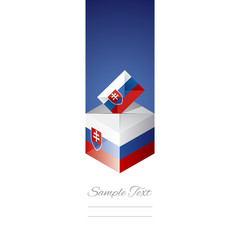 Elections in Slovakia white background vector