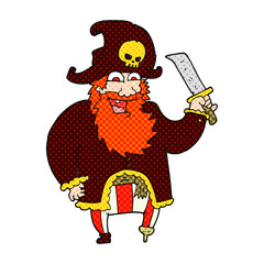 cartoon pirate captain