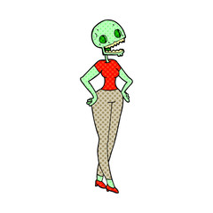cartoon zombie woman