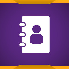 Phone book icon for web and mobile