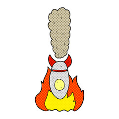 cartoon falling bomb