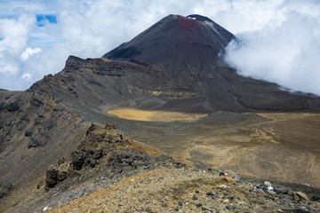 View of Mount Ngauruhoe (a.k.a. Mt Doom) and the South Crater on the Tongariro Alpine Crossing, New Zealand