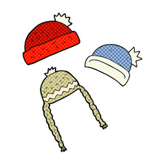 cartoon winter hats