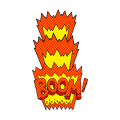 cartoon boom symbol
