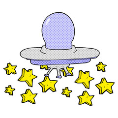 cartoon flying saucer
