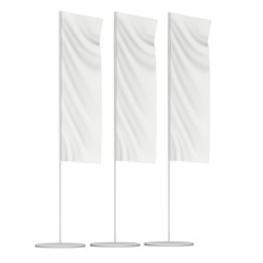 Flag Blank Expo Banner Stand.