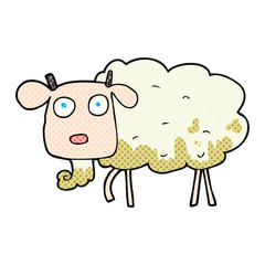 cartoon muddy goat