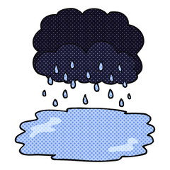 cartoon rain cloud
