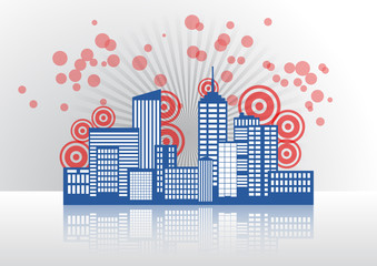 city skyline graphic