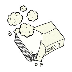 cartoon office paper