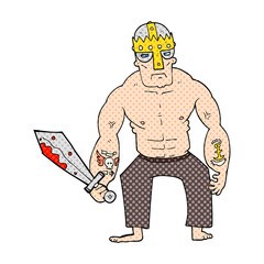 cartoon warrior