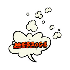 cartoon message text