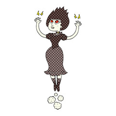 cartoon vampire girl flying