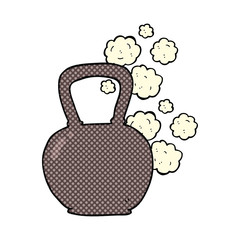cartoon heavy kettle bell